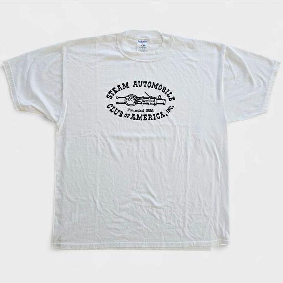 Vintage Steam Automobile Club Of America Ultra Soft Graphic Car Tee T-Shirt XL - Picture 1 of 8